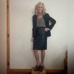 Elegant Black Wool Blazer with Black Silk Lapels - J. Crew, of course